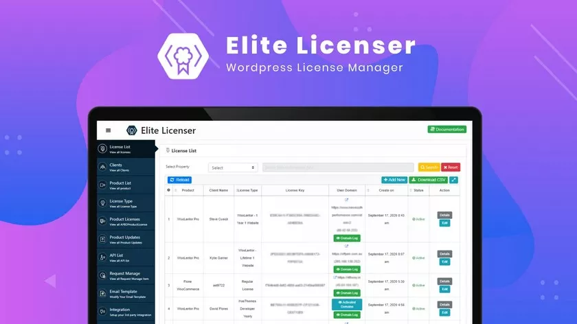 Elite Licenser v2.4.0 - Software License Manager for WordPress and Woocommerce