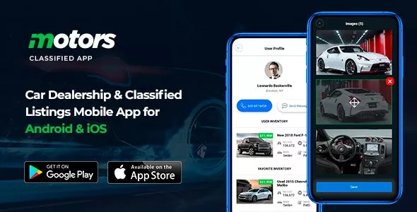 Motors v1.2 - Car Dealership & Classified Listings Mobile App for Android & iOS