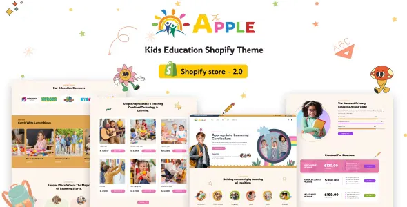 AforApple - Kids School Education & Online Courses Shopify Theme