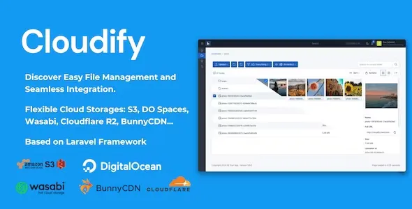 Cloudify v1.0.8 - Self-Hosted File Manager and Cloud Storage