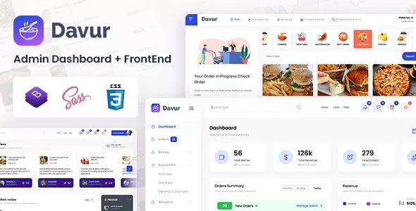 Davur - Restaurant Admin Dashboard