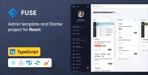 Fuse React TS v9.0.1 - Advanced React TypeScript Admin Interface