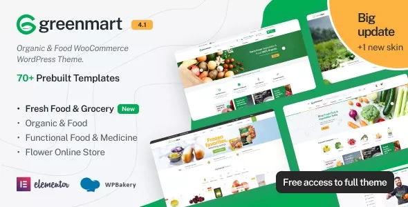 GreenMart - Organic & Food WooCommerce WordPress Theme