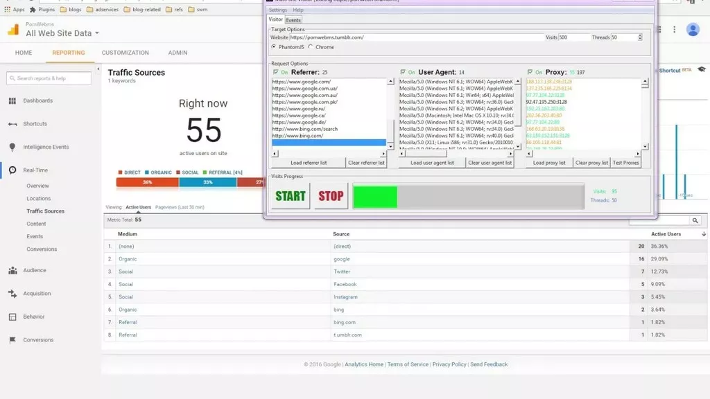 Mass Site Visitor 2.1 - A Traffic Bot