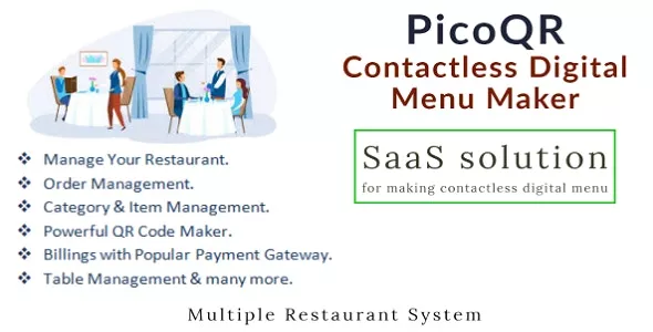 PicoQR - (SaaS) Contactless Digital Restaurant QR Menu Maker