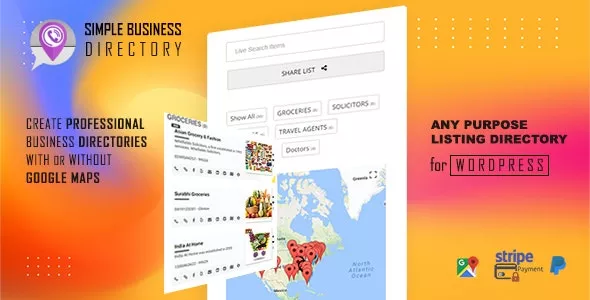 Simple Business Directory with Maps, Store Locator, Distance Search v15.1.2