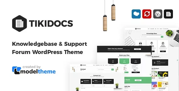 Tikidocs v2.2.3 - Knowledgebase & Support Forum WordPress Theme + RTL