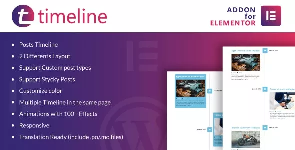 Timeline for Elementor WordPress Plugin v1.0.4