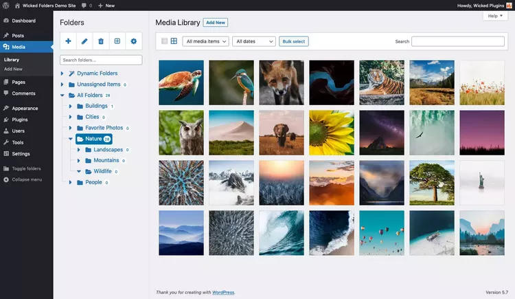 Wicked Folders Pro v3.0.6 - WordPress Media Library Folders Plugin