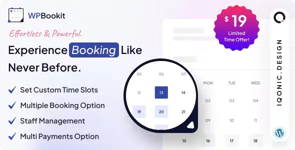 WPBookit - Appointment Booking WordPress Plugin