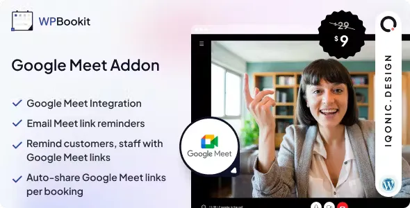 WPBookit - Google Meet (Addon) v1.1.0