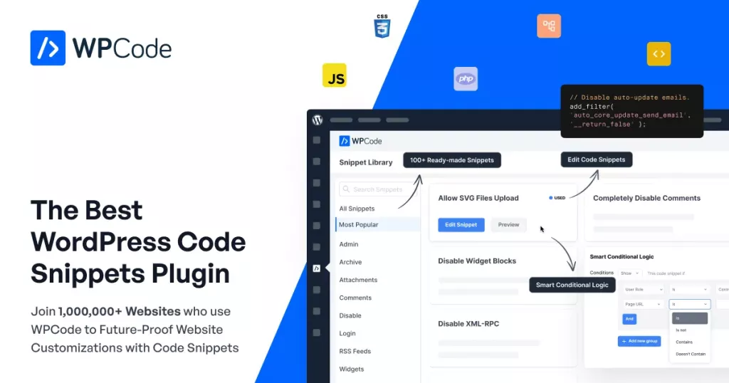 WPCode Pro v2.2.1 - The Best WordPress Code Snippets Plugin