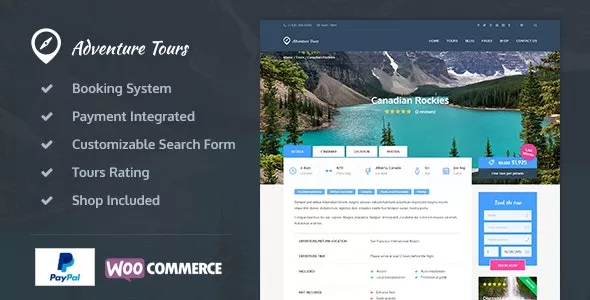 Adventure Tours v5.2.0 - WordPress Tour / Travel Theme