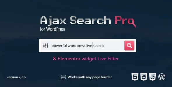 Ajax Search Pro v4.26.14 - Live WordPress Search & Filter Plugin