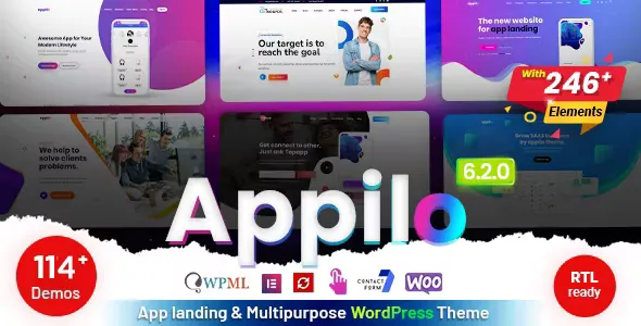 Appilo v6.2.6 - App Landing Page WordPress Theme