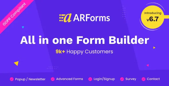 ARForms v6.7 - Wordpress Form Builder Plugin