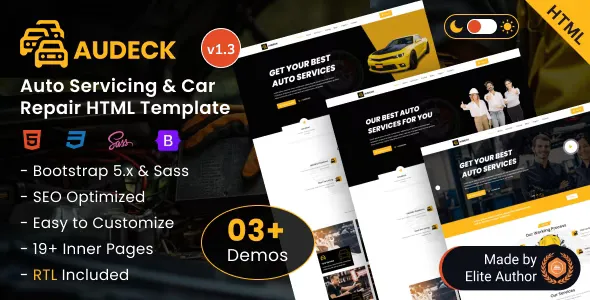 Audeck v1.1 - Auto Servicing Bootstrap 5 Template