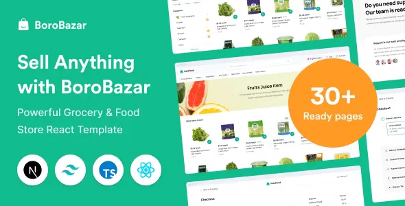 BoroBazar v2.0.0 - React Ecommerce Template with Grocery & Food Store