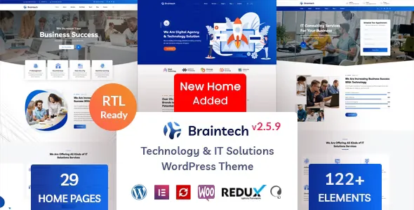 Braintech v2.6.3 - Technology & IT Solutions WordPress Theme