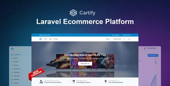 Cartify v2.1.0 - Laravel Ecommerce Platform with Tailwind CSS