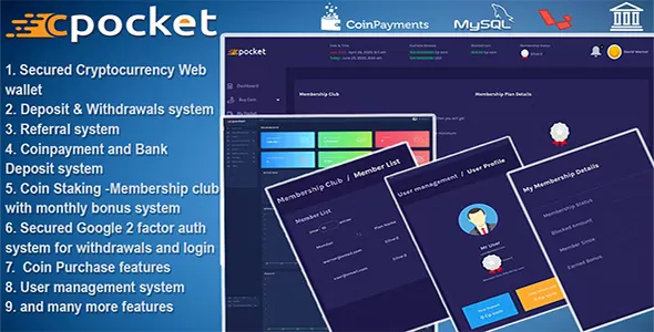 Cpocket v2.5 - Best Cryptocurrency Web Wallet - Crypto Wallet