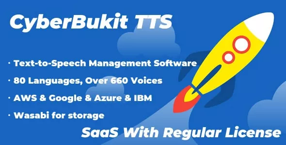 CyberBukit TTS v1.0.5 - Text to Speech (SaaS Ready)