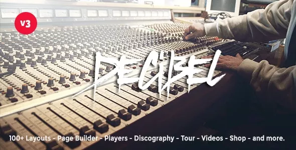 Decibel v3.7.3 - Professional Music Wordpress Theme