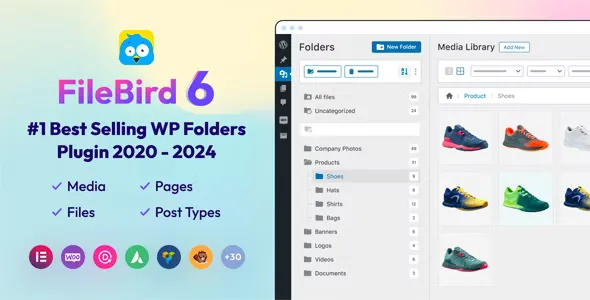 FileBird v6.3.4 - Media Library Folders