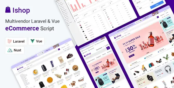 Ishop v3.2.7 - PWA Multivendor eCommerce CMS - Laravel & Vue