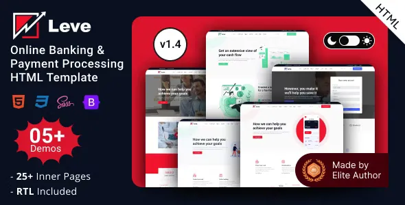 Leve - Online Banking & Payment Processing HTML Template