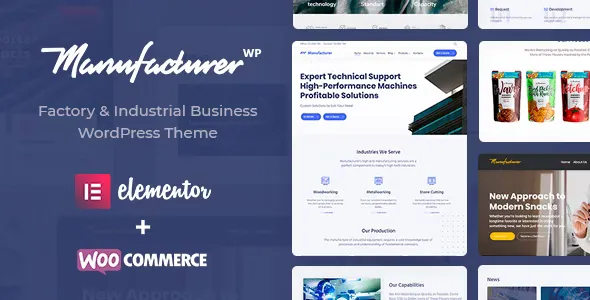 Manufacturer v1.3.11 - Factory and Industrial WordPress Theme