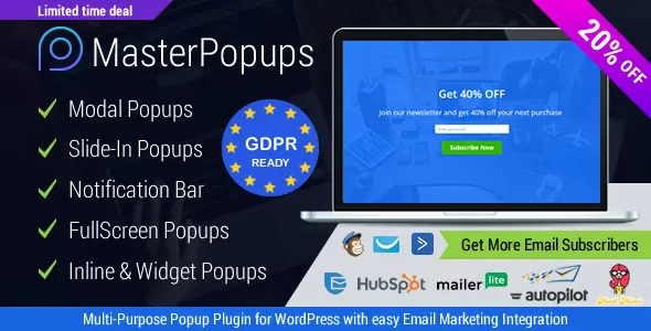 Master Popups v3.9.1 - Popup Plugin for WordPress & Popup Editor