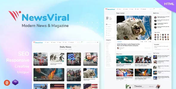 Newsviral v2.1 - Modern News & Magazine HTML Template