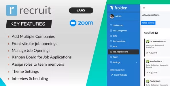 Recruit SaaS v3.3.4 - Recruitment Manager