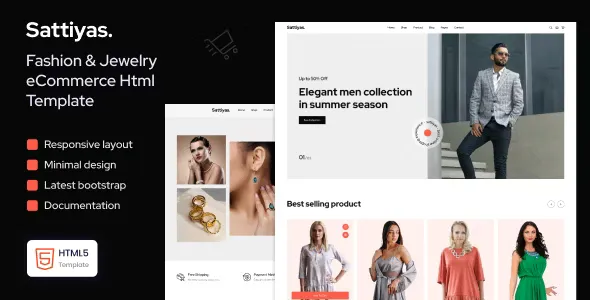 Sattiyas - Fashion & Jewelry eCommerce Template