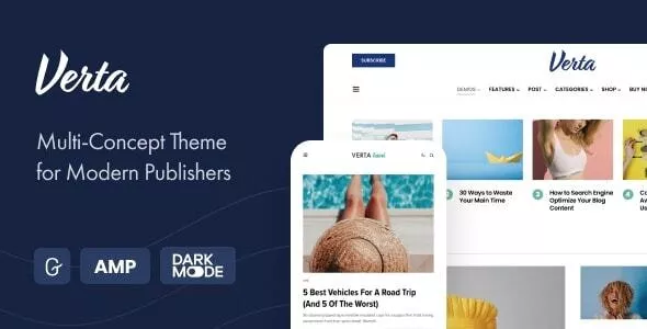 Verta v1.0.7 - Multi-Concept WordPress Theme for Modern Publishers