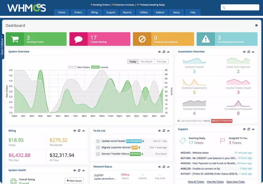 WHMCS v8.10.1 - Web Hosting Billing & Automation Platform