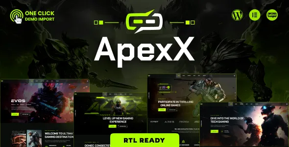 ApexX - Esports & Gaming WordPress