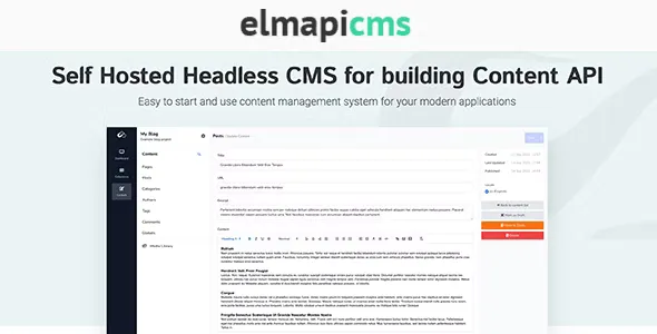 ElmapiCMS - Headless CMS for Building Content API