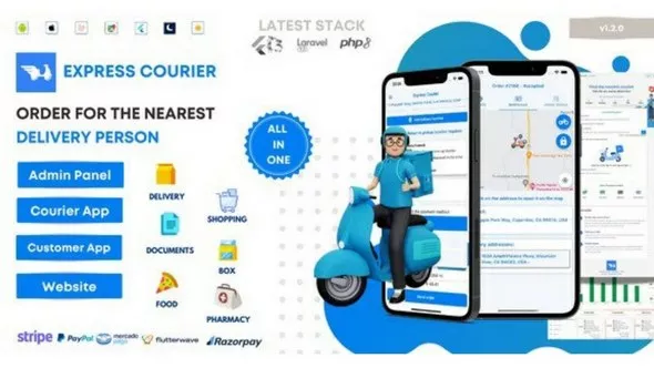 Express Courier Company and Delivery Man on Demand with Customer & Courier App, Web and Admin Panel