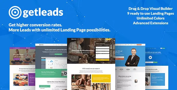 Getleads - High Performance Landing Page WordPress Theme