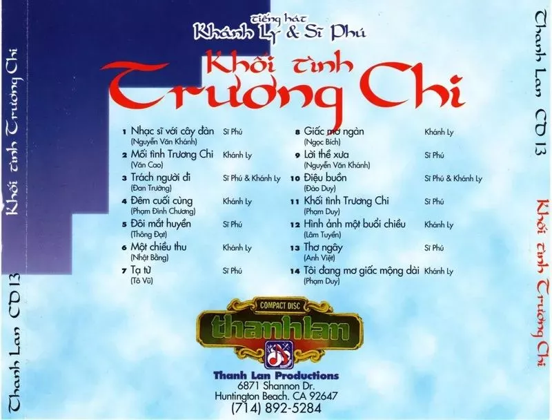 Khánh Ly & Sỹ Phú - Khối Tình Trương Chi 1985