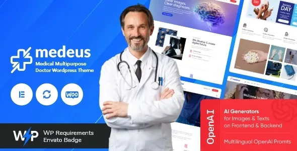 Medeus - Medical Multipurpose Doctor WordPress Theme