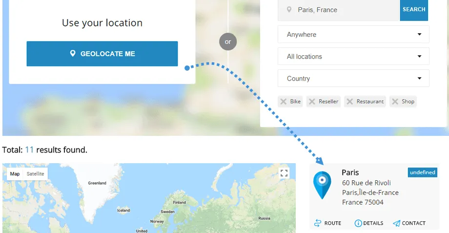 My Maps Location - Joomla Map Search Extension