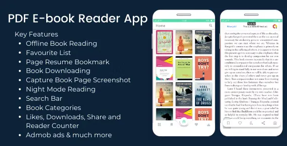 PDF Ebook Reader App + Admin App