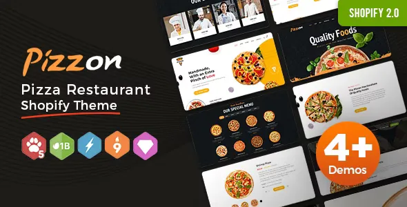 Pizzon - Pizza Restaurant, Fast Food Shopify Theme