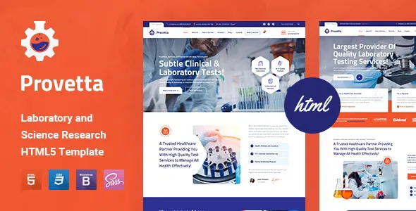 Provetta - Laboratory & Science Research HTML5 Template