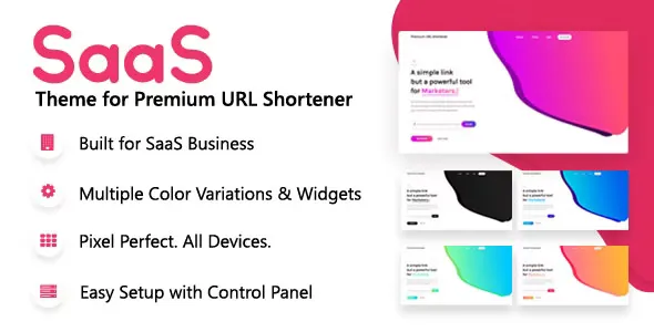 SaaS Theme for Premium URL Shortener