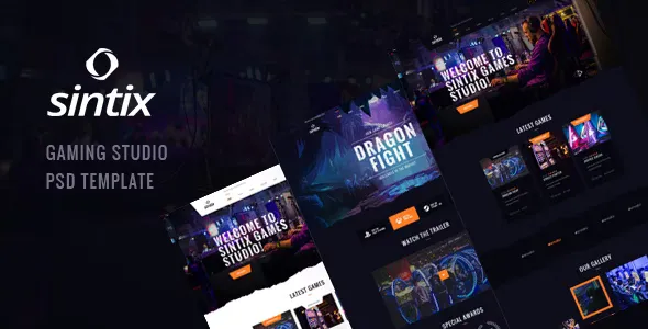 Sintix - Gaming Studio HTML Template