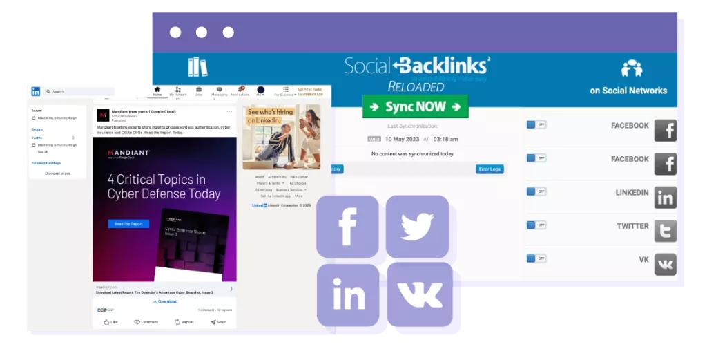 Social Backlinks - Automatic Social Posting